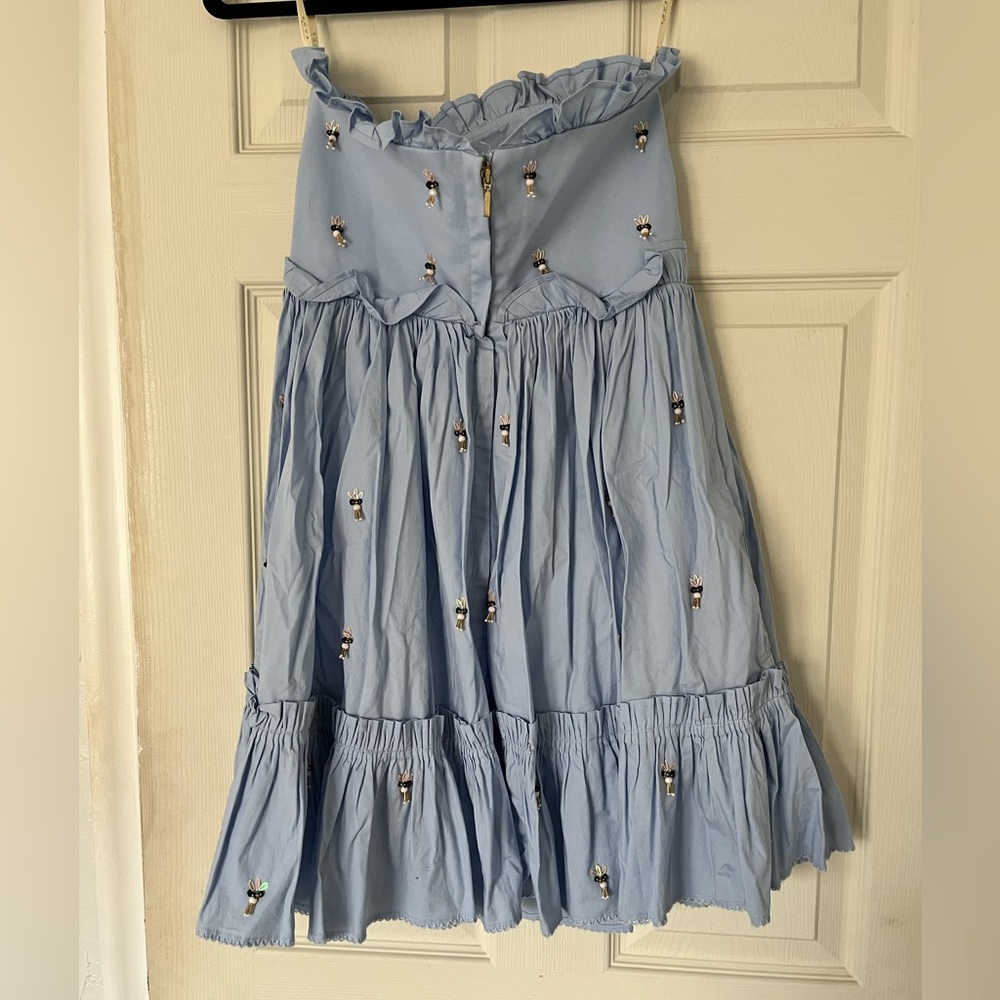 Agua by Agua Bendita Pale Blue Ruffle Dress - Picture 6 of 8